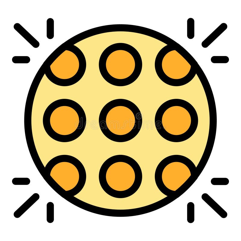 Disco Lights Icon Vector Flat Stock Vector Illustration of color, lamp 273333911
