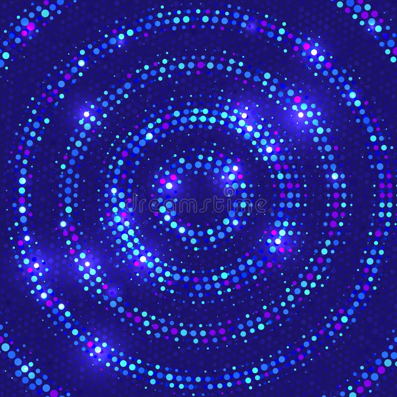 Vector background with disco lights.