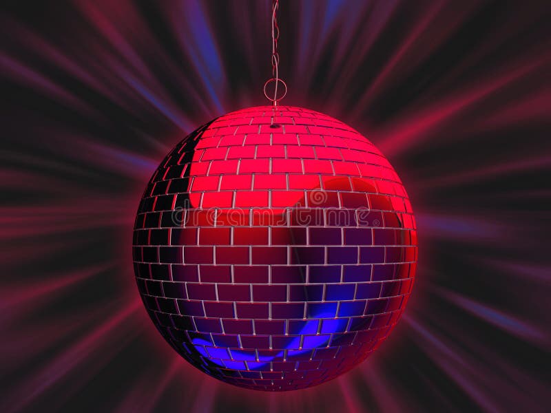 Disco Mirror Ball Illustration Stock Illustration Illustration of