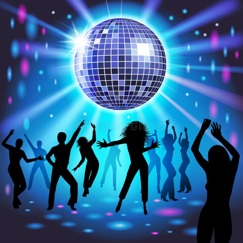 Disco party royalty free illustration