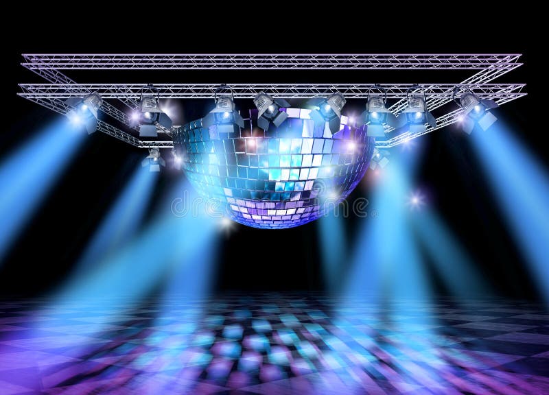 Disco Stage Lights Construction Stock Photo Image of projection, show