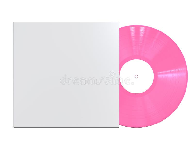 Disco de vinilo de color sobre fondo rosa con espacio de copia Fotografía  de stock - Alamy