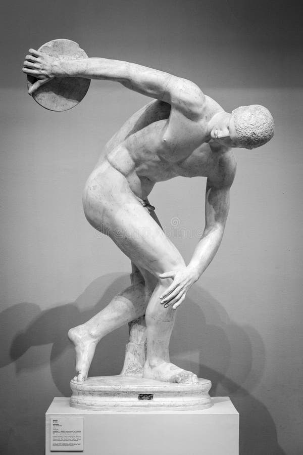 Discobolus classical ancient sculpture