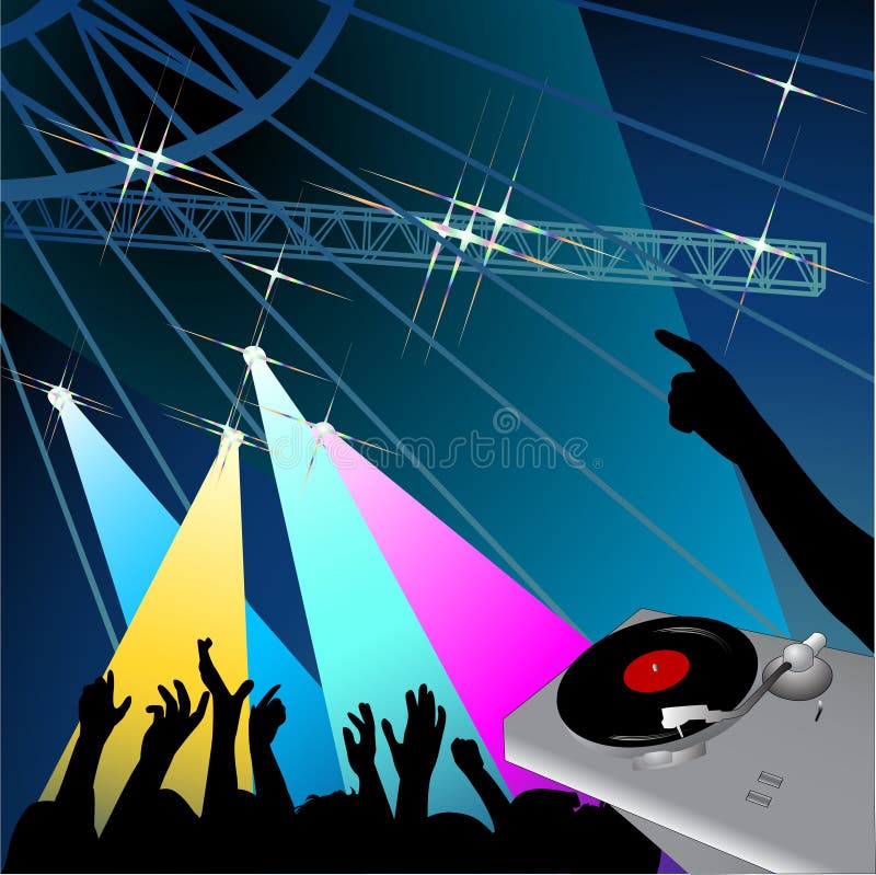 Disco party stock vector. Illustration of club, ball - 10356261