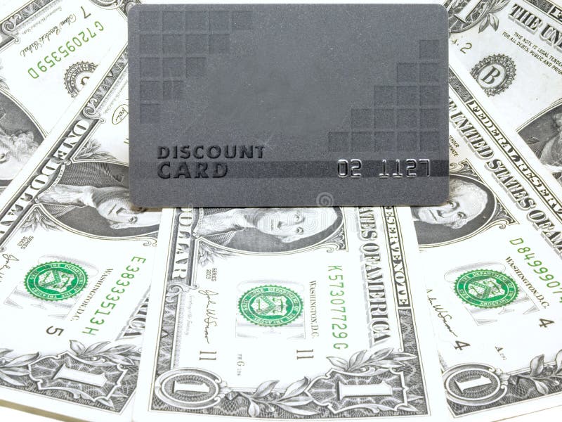 Discount card and money