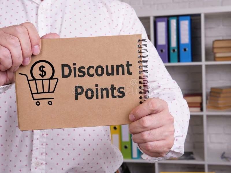 Discount Points are Shown Using the Text Stock Photo Image of