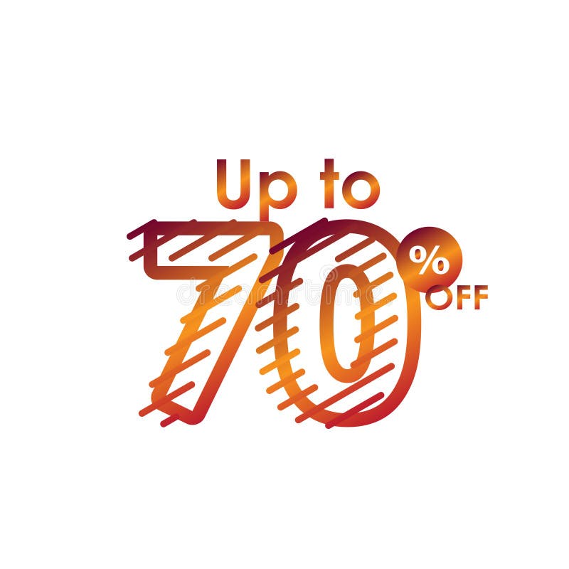Sale Logo 70 Off Stock Vector Illustration Of Illustration