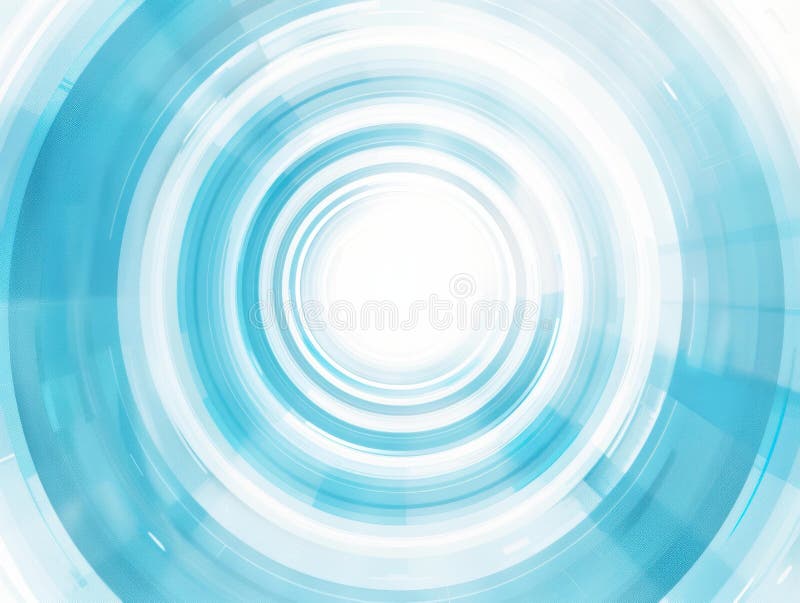 Abstract Blue Circular Motion Background Technology Business Presentations stock illustration