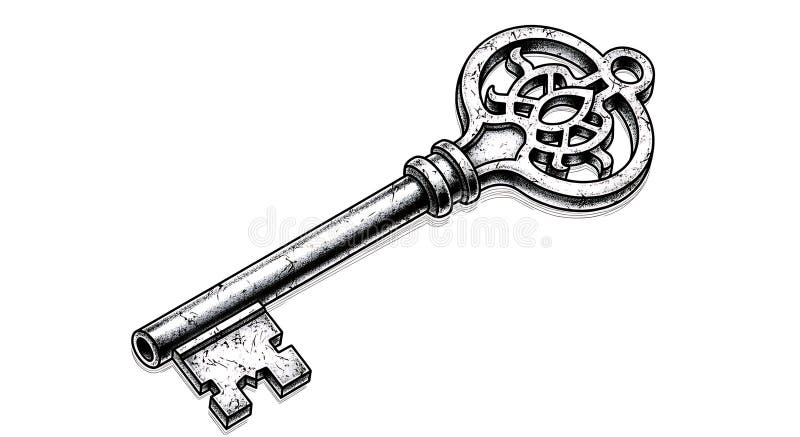 Discover the Solution with this Vintage Ornate Key, Unlocking Secrets ...