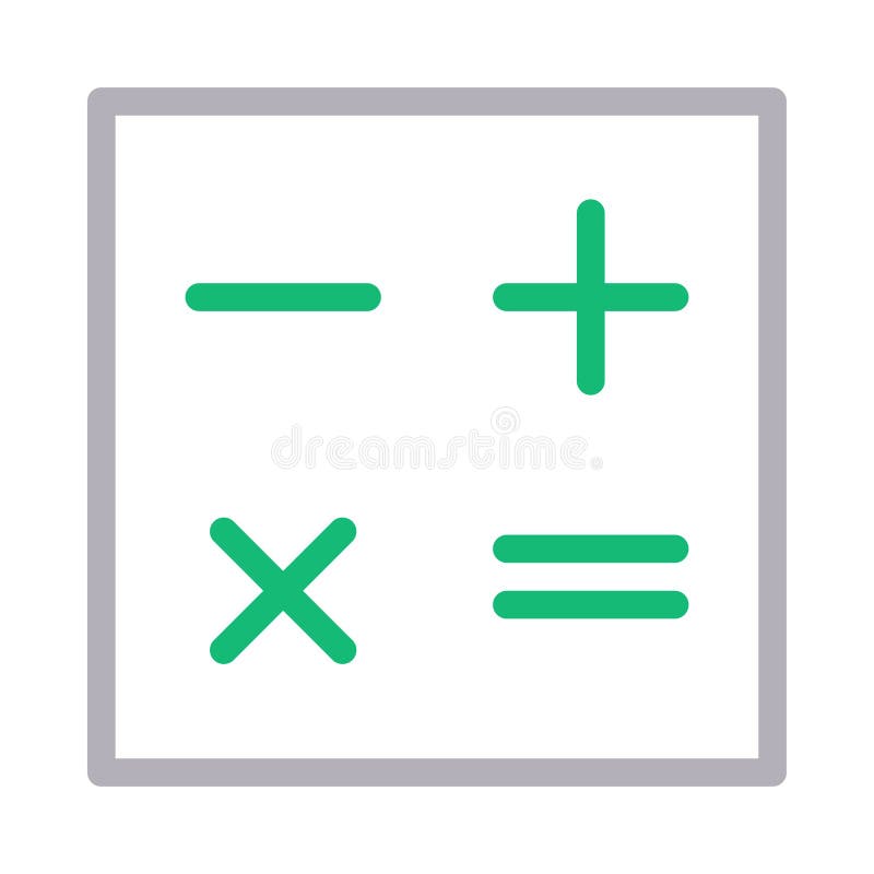 Discrimination raciale mince de mathématiques icône de vecteur illustration stock Discrimination raciale mince de mathématiques icône de vecteur illustration stock