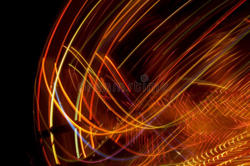 Abstract and colored lines isolated in black background. Abstract and colored lines isolated in black background