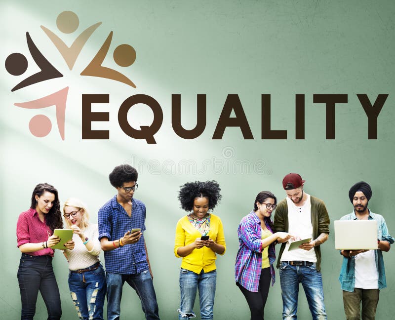 Discriminação racista Conce dos direitos fundamentais da equidade da igualdade fotografia de stock royalty free Discriminação racista Conce dos direitos fundamentais da equidade da igualdade fotografia de stock royalty free