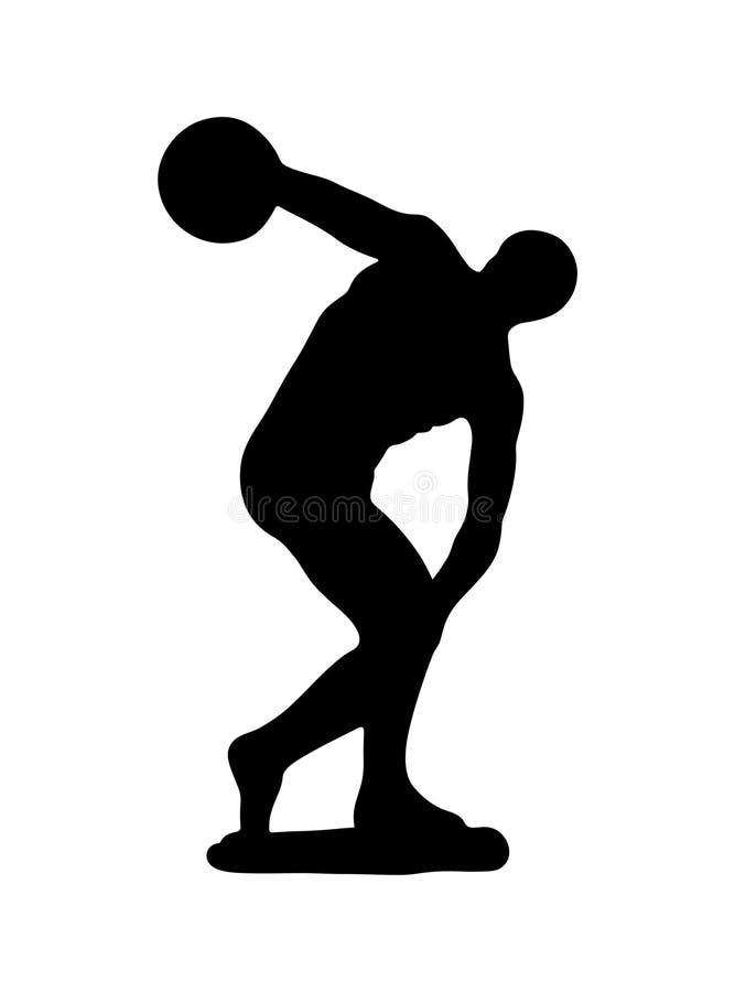 Discus thrower stock vector. Illustration of discus, body 32180009