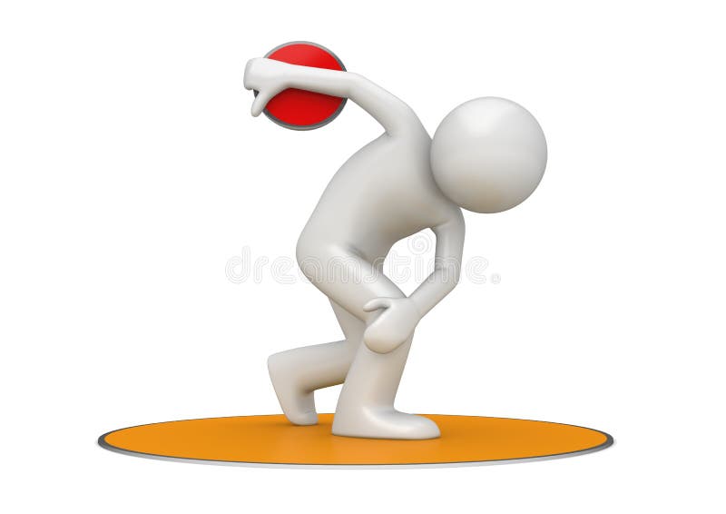 Discus throwing stock illustration. Illustration of competitor 13542295