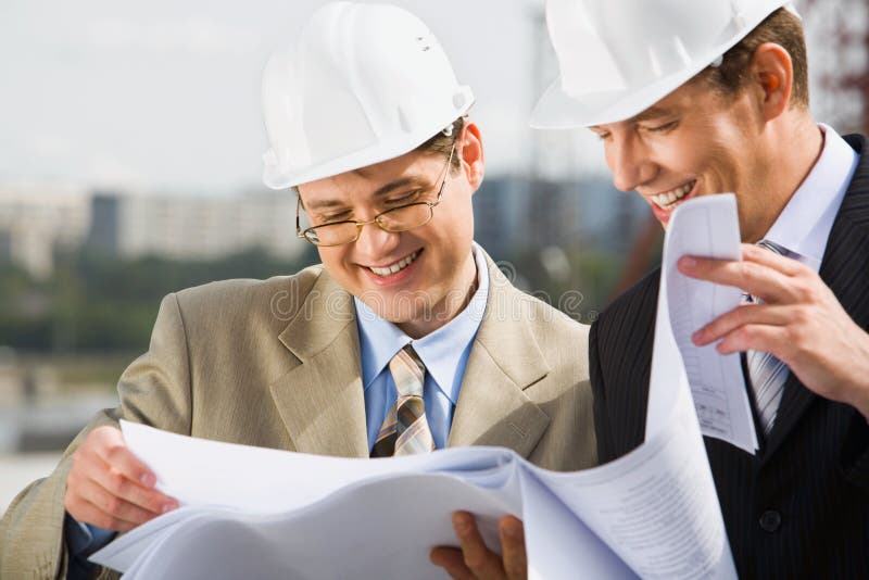Discussing a new plan stock photos Discussing a new plan stock photos