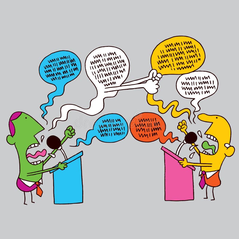 Discussion politique illustration libre de droits Discussion politique illustration libre de droits