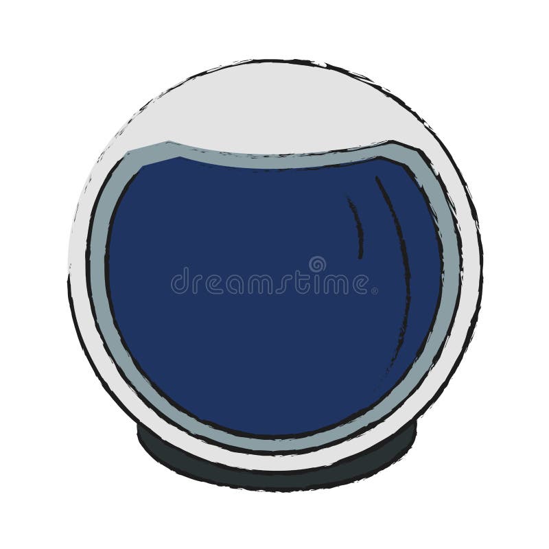 Casco De Astronauta Dibujado Ilustración del Vector - Ilustración de  ciencia, casco: 212438982