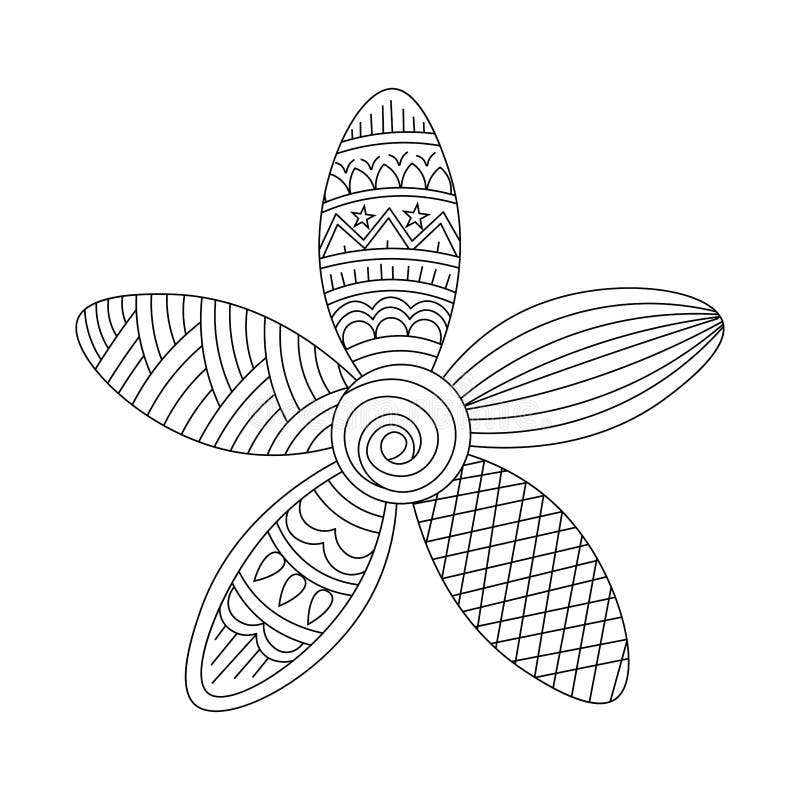 Diseño De Fondo Decorativo Floral Con Estilo De Doodle Zentangle Para  Colorear Página De Bocetos Fáciles Ilustración del Vector - Ilustración de  negro, flor: 253871531