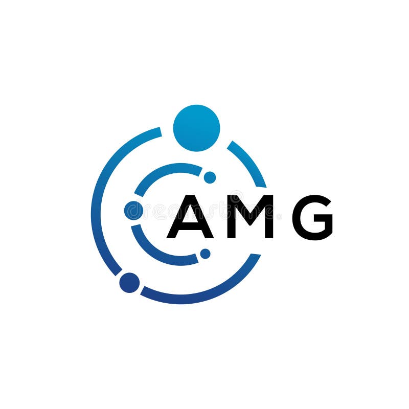 Letras Iniciales Amg Logo Vector Ilustración del Vector