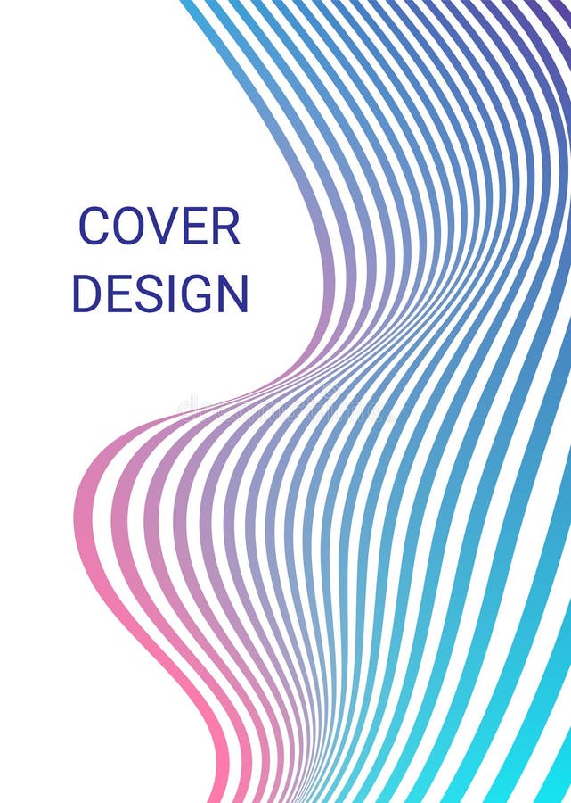 Diseño De Portada. Plantilla De Diseño. Fondos Creativos Con Líneas De Onda  De Degradado Abstracto Para Crear Póster De Banner De Ilustración del  Vector - Ilustración de ordenador, azul: 214236224