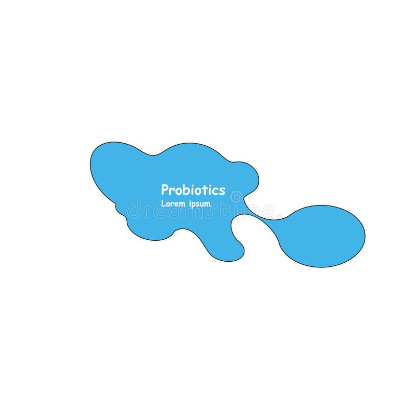 Dise?o del vector de las bacterias de Probiotics Dise?o del vector de las bacterias de Probiotics Concepto de dise?o con el lacto stock de ilustración Dise?o del vector de las bacterias de Probiotics Dise?o del vector de las bacterias de Probiotics Concepto de dise?o con el lacto stock de ilustración