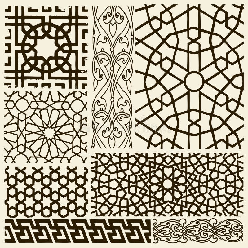 Disegni di Arabesque illustrazione di stock Disegni di Arabesque illustrazione di stock