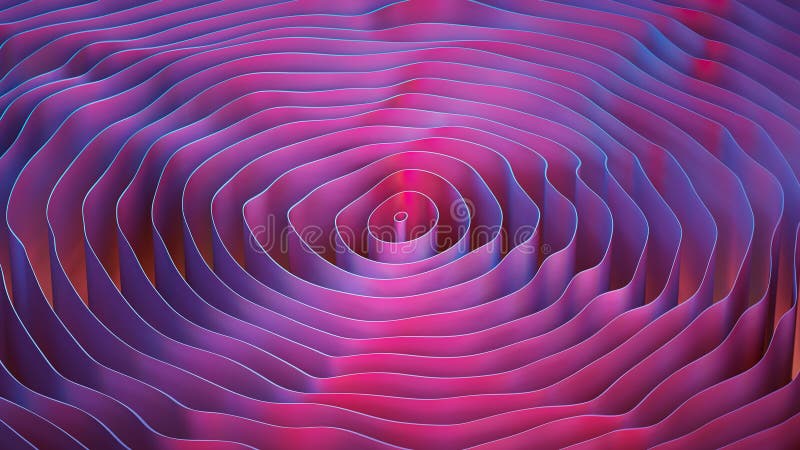 Disegno 3d con effetto di ribaltamento in neon royalty illustrazione gratis