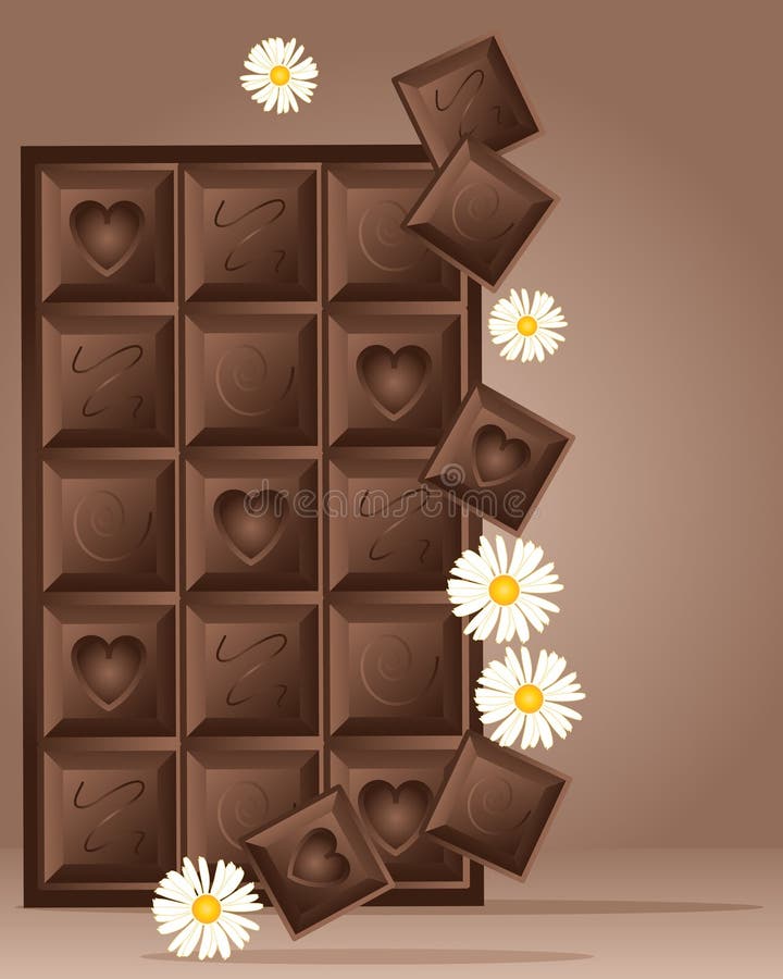 Disegno del blocchetto del cioccolato illustrazione vettoriale Disegno del blocchetto del cioccolato illustrazione vettoriale