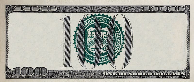 Disegno di banconota da 100 dollari decorativo modificato