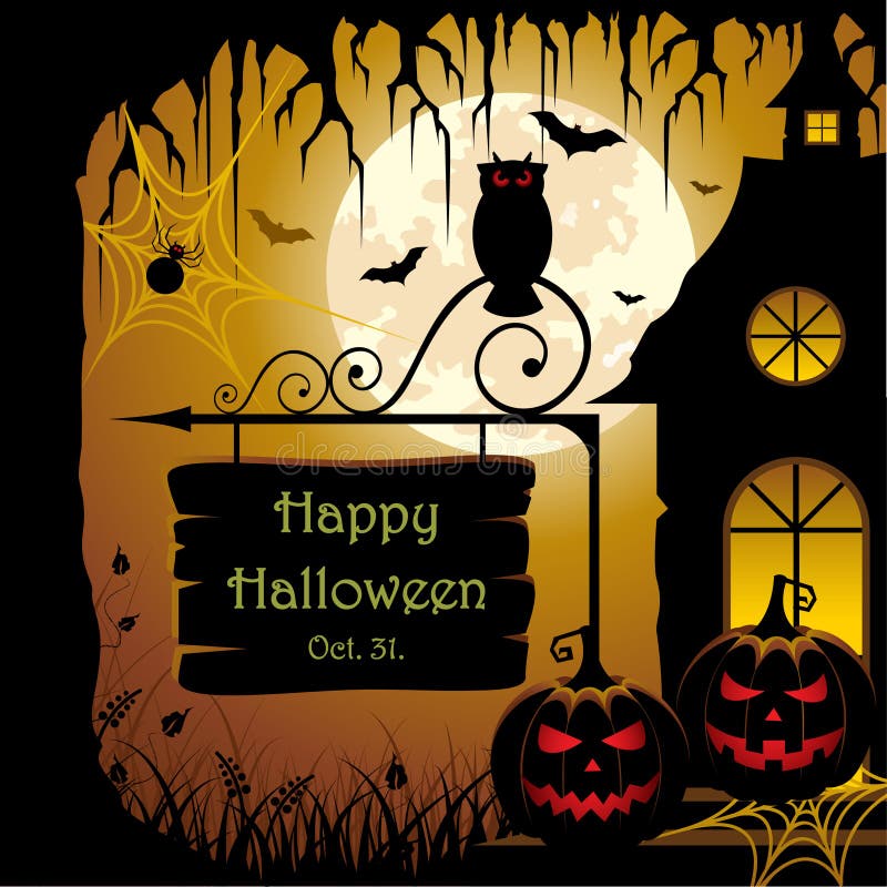 Disegno di Halloween illustrazione vettoriale Disegno di Halloween illustrazione vettoriale