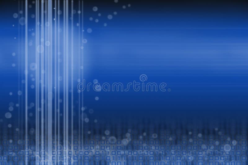 Disegno: digitale futuristico blu con stanza per la cont. illustrazione vettoriale
