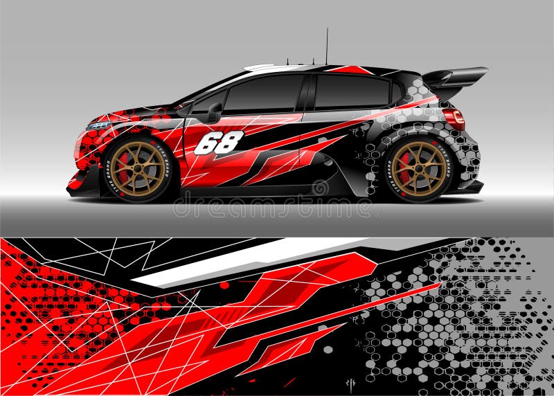 Disegno grafico a avvolgimento di auto. progetto astratto di sfondo delle corse a strisce per l'avventura del pick up di auto da c Disegno grafico a avvolgimento di auto. progetto astratto di sfondo delle corse a strisce per l'avventura del pick up di auto da c