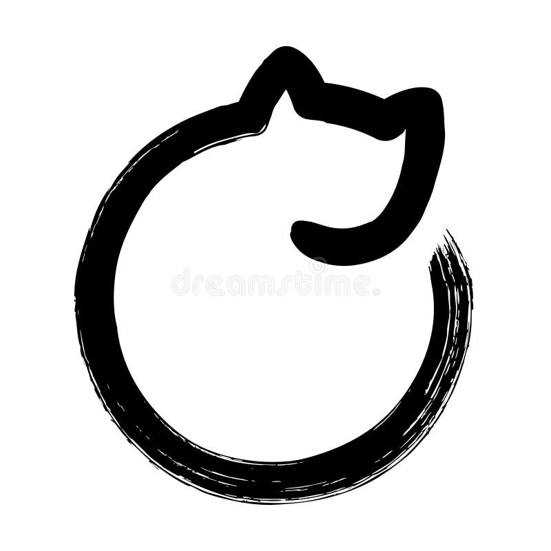 Disegno Minimo Del Gatto Illustrazione Vettoriale Illustrazione Di Profilo 91070211