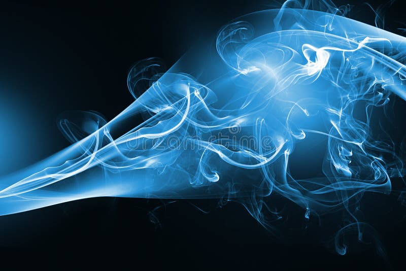 Diseño abstracto azul del humo foto de archivo Diseño abstracto azul del humo foto de archivo
