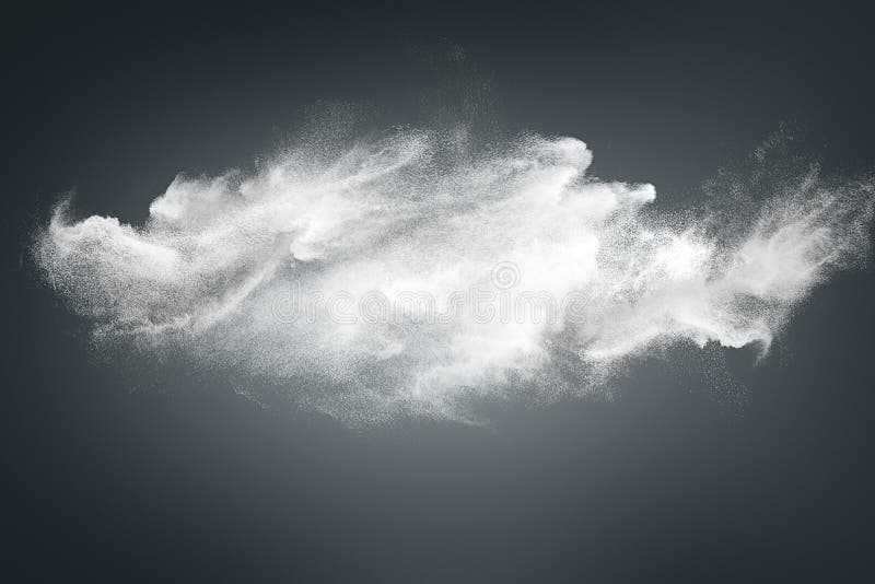 Diseño abstracto de nube blanca del polvo foto de archivo Diseño abstracto de nube blanca del polvo foto de archivo