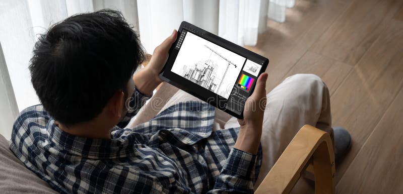 Diseño arquitectónico aplicación de software modish para el negocio de los arquitectos. Diseño arquitectónico modelo aplicación de software para arquitectos y diseñadores profesionales
