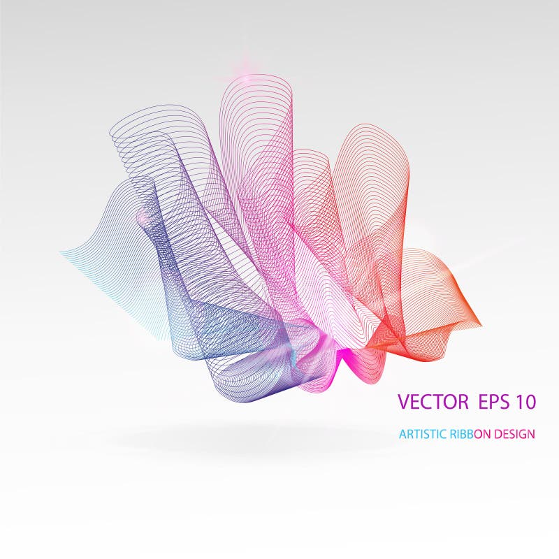 Vector artistic fractal ribbon design. Moving rainbow abstract background for poster, flayer, banner, cover, business card, presentation, Illustration. Abstract fractal concept. Vector artistic fractal ribbon design. Moving rainbow abstract background for poster, flayer, banner, cover, business card, presentation, Illustration. Abstract fractal concept.