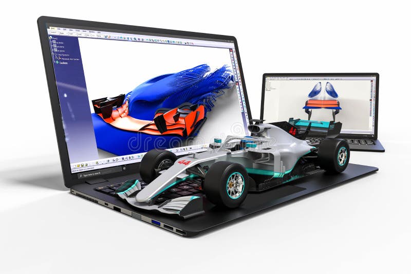 Diseño asistido por computadora con software 3d. desarrollo empresarial. libre illustration