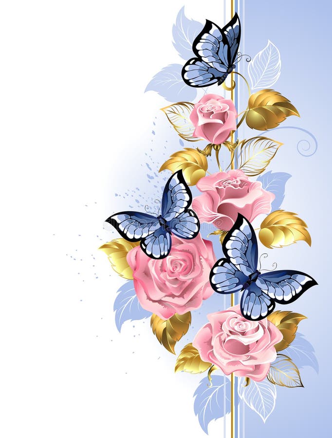 Diseño con las rosas rosadas ilustración del vector Diseño con las rosas rosadas ilustración del vector