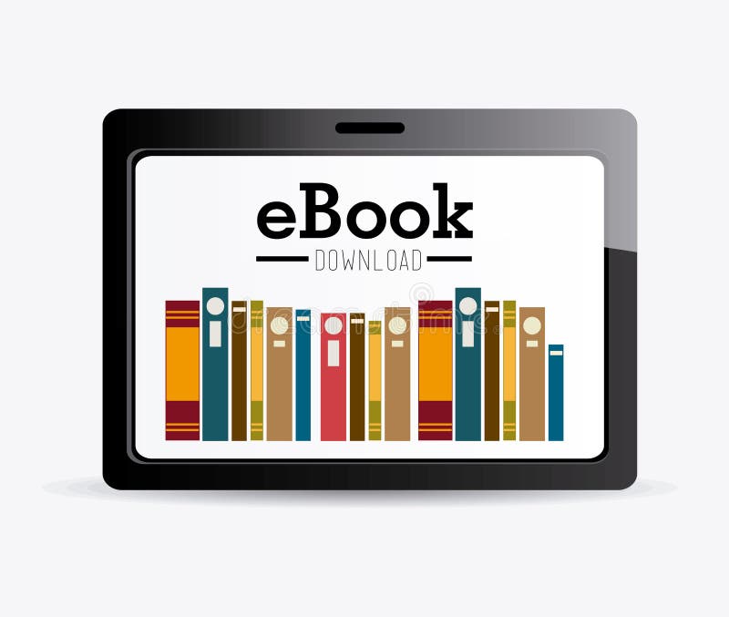 Diseño de EBook stock de ilustración Diseño de EBook stock de ilustración