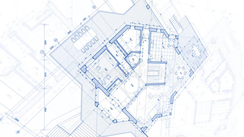 Diseño de la arquitectura: plan del modelo - ejemplo de un plan fotografía de archivo Diseño de la arquitectura: plan del modelo - ejemplo de un plan fotografía de archivo