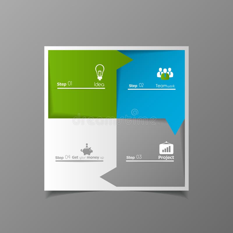 Infografías/ Diseño de estructura empresarial ilustración del vector