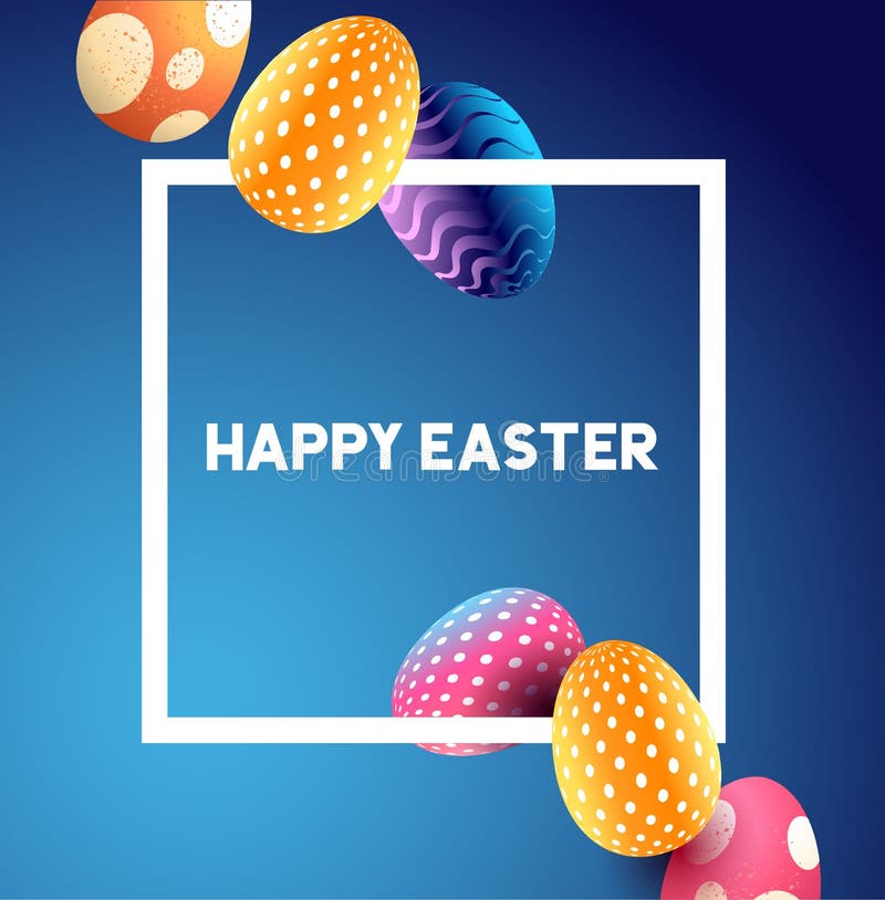 Diseño de la frontera de Pascua stock de ilustración Diseño de la frontera de Pascua stock de ilustración