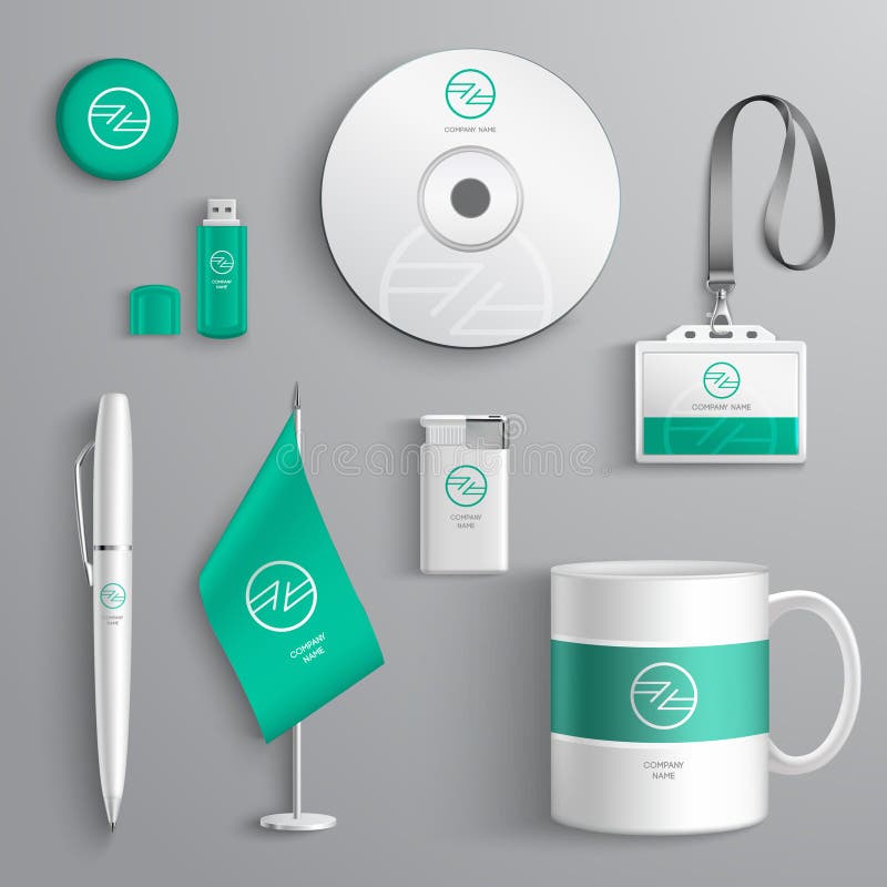 Diseño de la identidad corporativa stock de ilustración Diseño de la identidad corporativa stock de ilustración