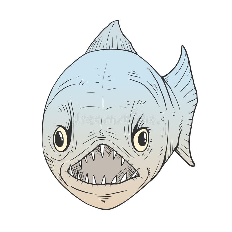 Creative design of piranha illustration. Creative design of piranha illustration