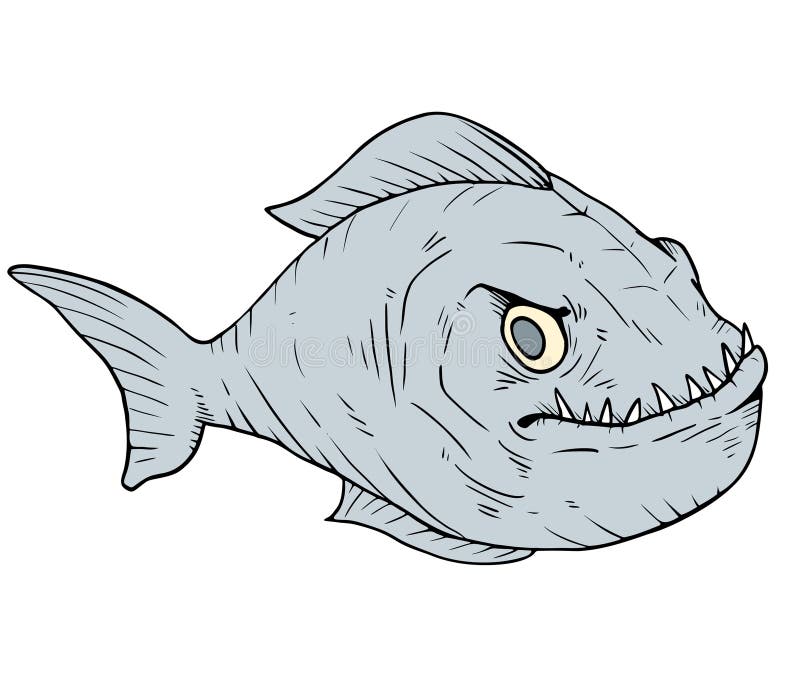 Creative design of piranha illustration. Creative design of piranha illustration