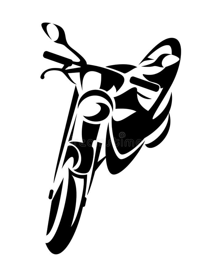 Diseño de la motocicleta ilustración del vector Diseño de la motocicleta ilustración del vector