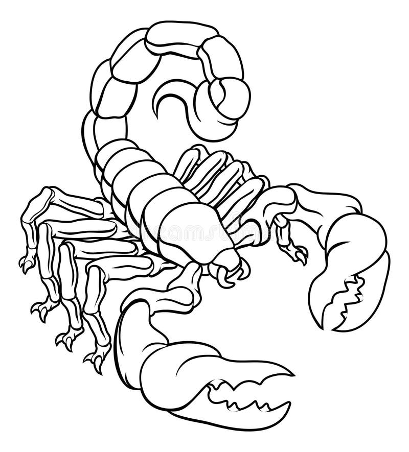 Diseño de la muestra del zodiaco del escorpión del escorpión libre illustration Diseño de la muestra del zodiaco del escorpión del escorpión libre illustration