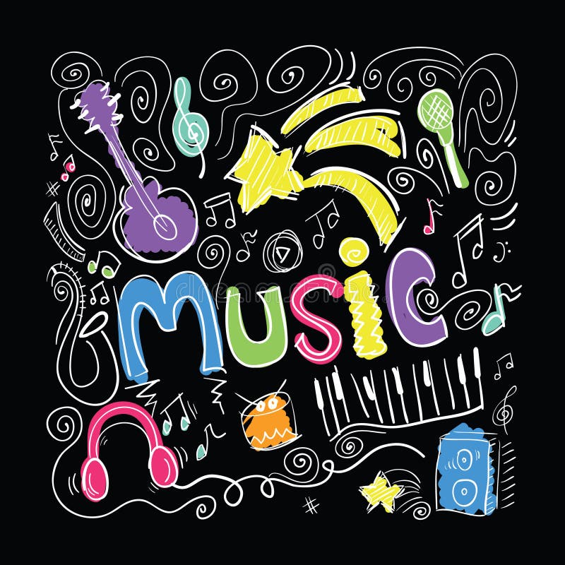 Diseño de la música libre illustration Diseño de la música libre illustration