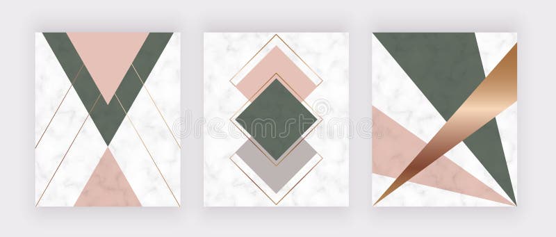 Modern geometric marble design with golden lines, pink and green triangles and hexagons shapes. Fashion background for banner, graphic poster, scandinavian art, flyer, poster, wedding invitation, card. Modern geometric marble design with golden lines, pink and green triangles and hexagons shapes. Fashion background for banner, graphic poster, scandinavian art, flyer, poster, wedding invitation, card